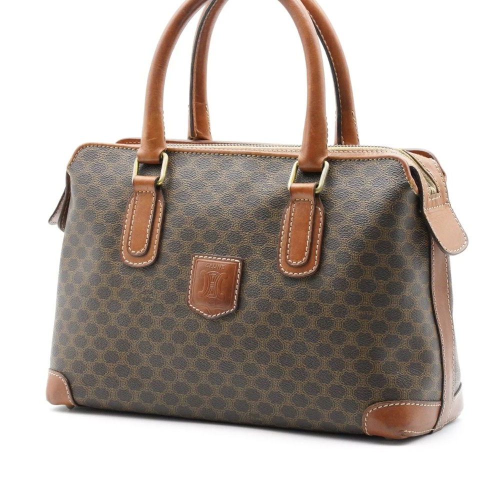 Brown Patterned Handbag - image 2
